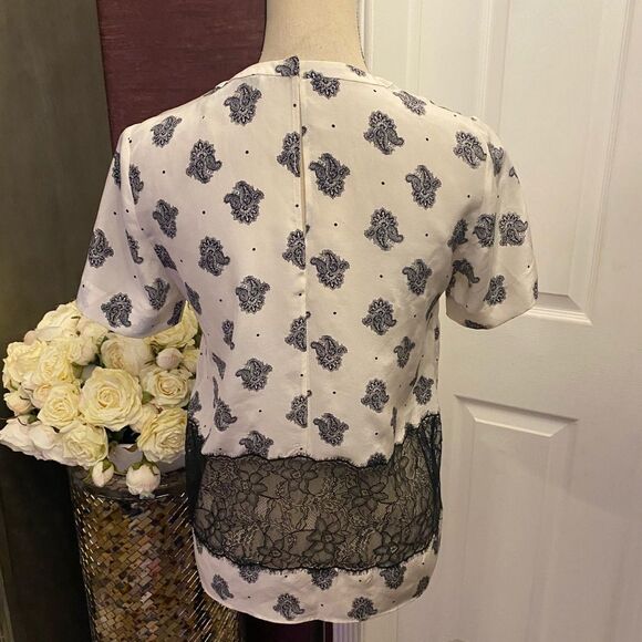 Sandro Paris 100% silk top, S - Picture 7 of 9